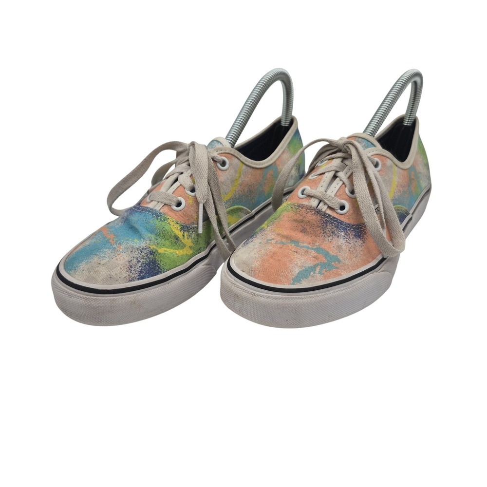 Vans Authentic Shoes Mens Size 6 Multicolor Tie Dye Canvas Low Top Womens 7.5